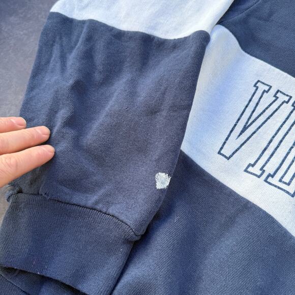 Vintage 80's Villanova Wildcats Blue White Crewneck Pullover Sweatshirt Sz M - Picture 6 of 10